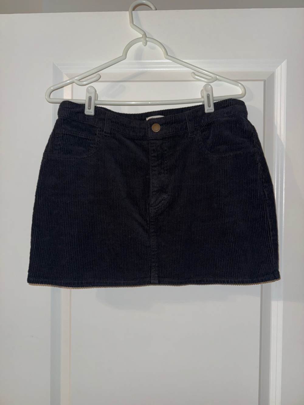 Billabong Black Ribbed Corduroy Mini Skirt